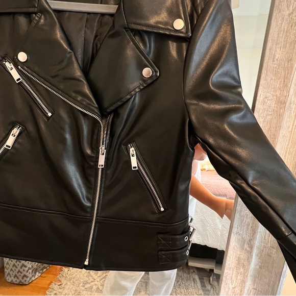 French Connection Leather Jacket - Picture 3 of 8